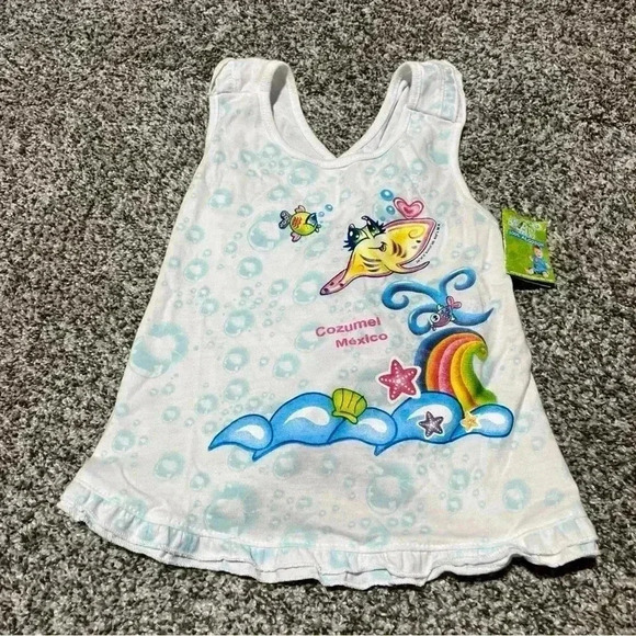 NWT Girls Tank Top, Open Back, Cozumel Mexico 3T/4T- See Note - Picture 1 of 10